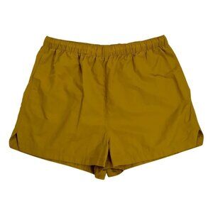 DSG Women's High Waisted Nylon Shorts XL in Mustard Yellow NWT